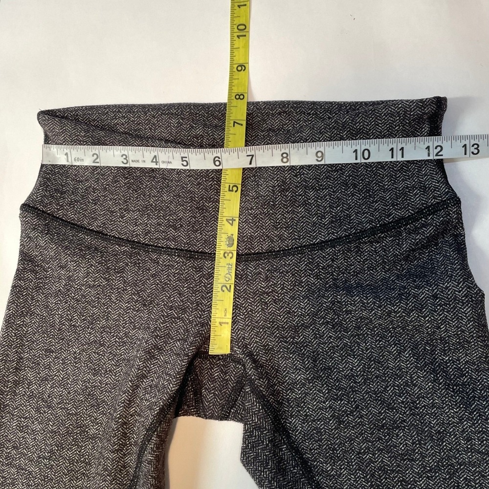 Lululemon Wunder Under Leggings Herringbone Dark Grey High Rise Active SZ 4 $98 - Picture 11 of 12